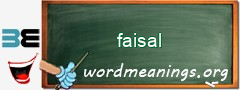 WordMeaning blackboard for faisal